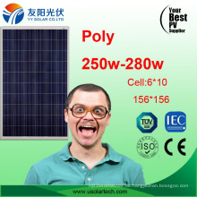 250W 260W 270W Poly Sonnenkollektor für Wasserpumpe auf Lager
